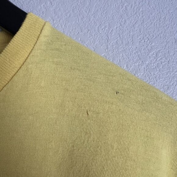 Vintage Stussy Skull Crossbones Shirt Size XXL Yellow - Picture 4 of 6